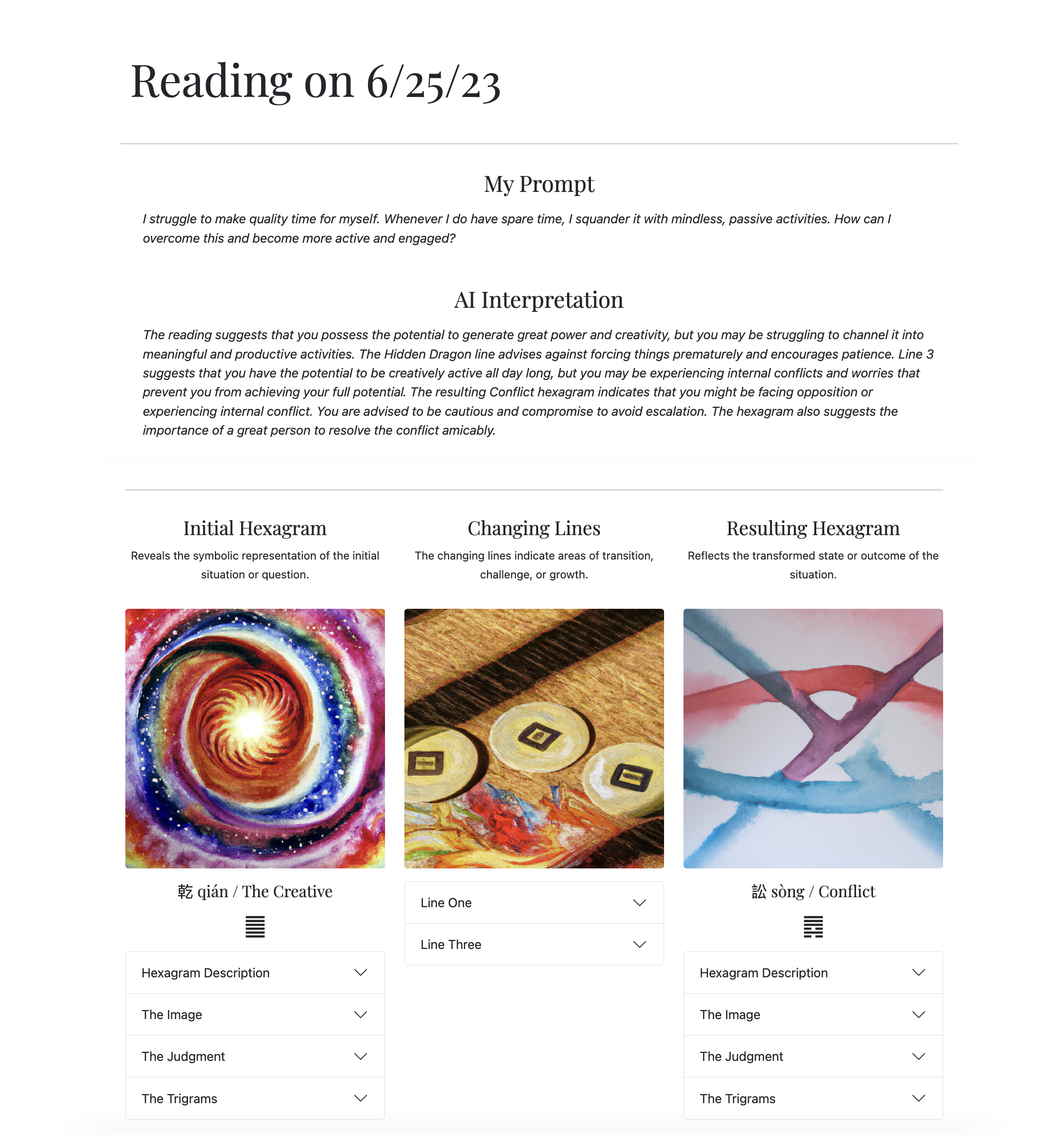 Sample Reading